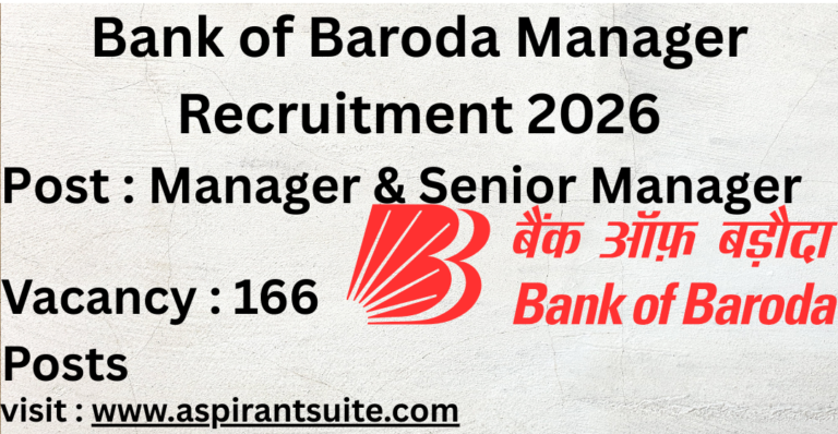Bank of Baroda Manager Recruitment 2026: Apply Online for 166 MSME & Credit Analyst Posts