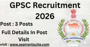 GPSC Recruitment 2026