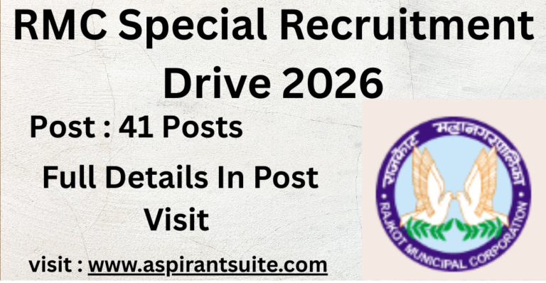 RMC Special Recruitment Drive 2026